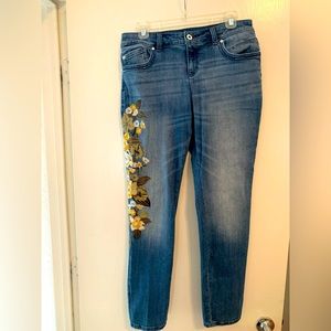 Embroidered INC Denim Jeans